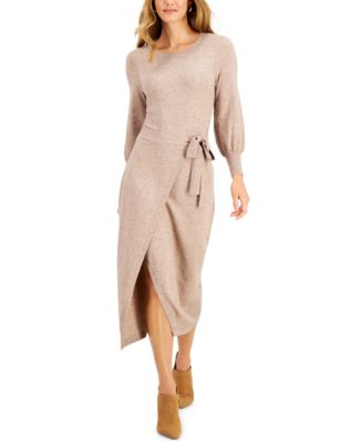 Taylor Belted Wrap-Style Sweater Dress \u0026 Reviews - Dresses - Women - Macy's